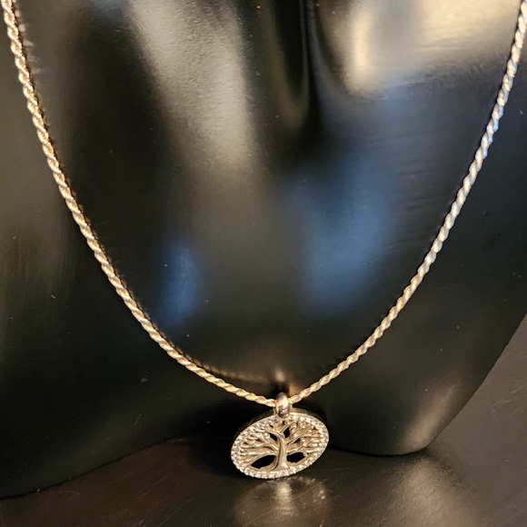 Bijou Brigitte Tree of Life sterling silver necklace - Picture 1 of 10